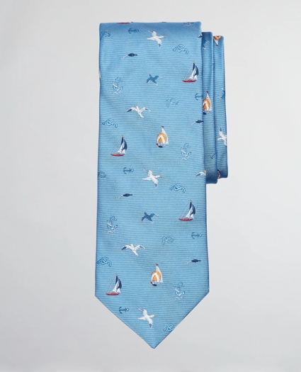 Sailing Motif Tie