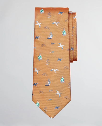 Sailing Motif Tie