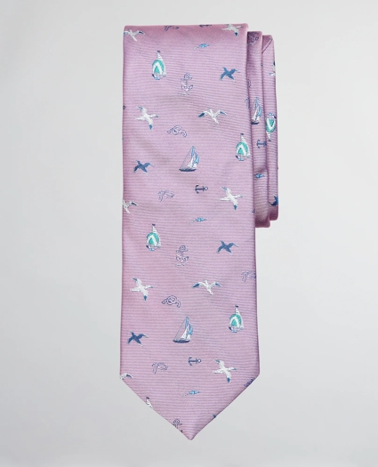 Sailing Motif Tie