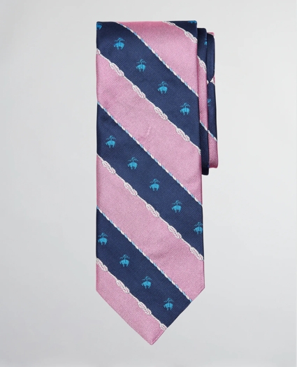 Nautical Fleece Stripe Tie