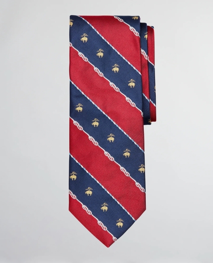 Nautical Fleece Stripe Tie