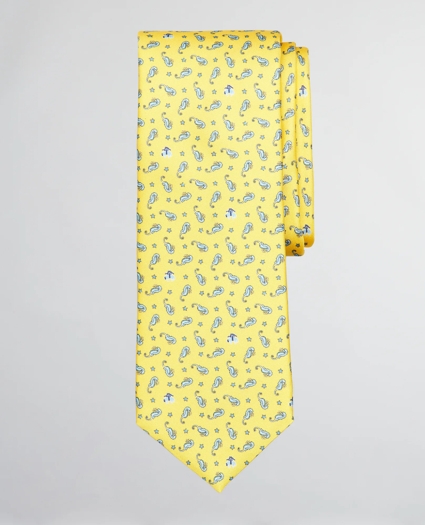 Seahorse Print Tie