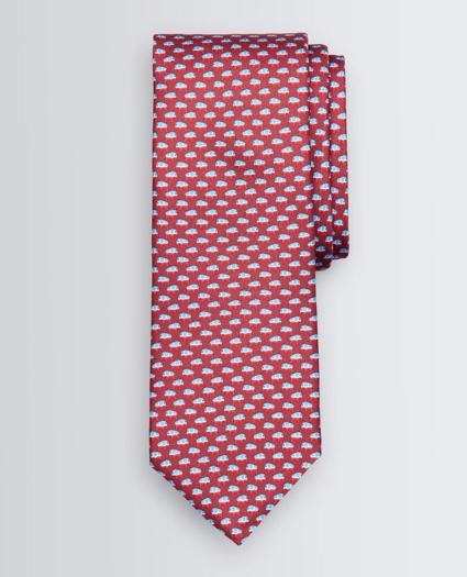 Elephant-Patterned Tie