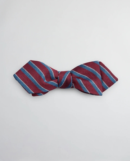 Stripe Pointed End Bow Tie, image 1