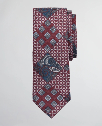 Patchwork Print Tie