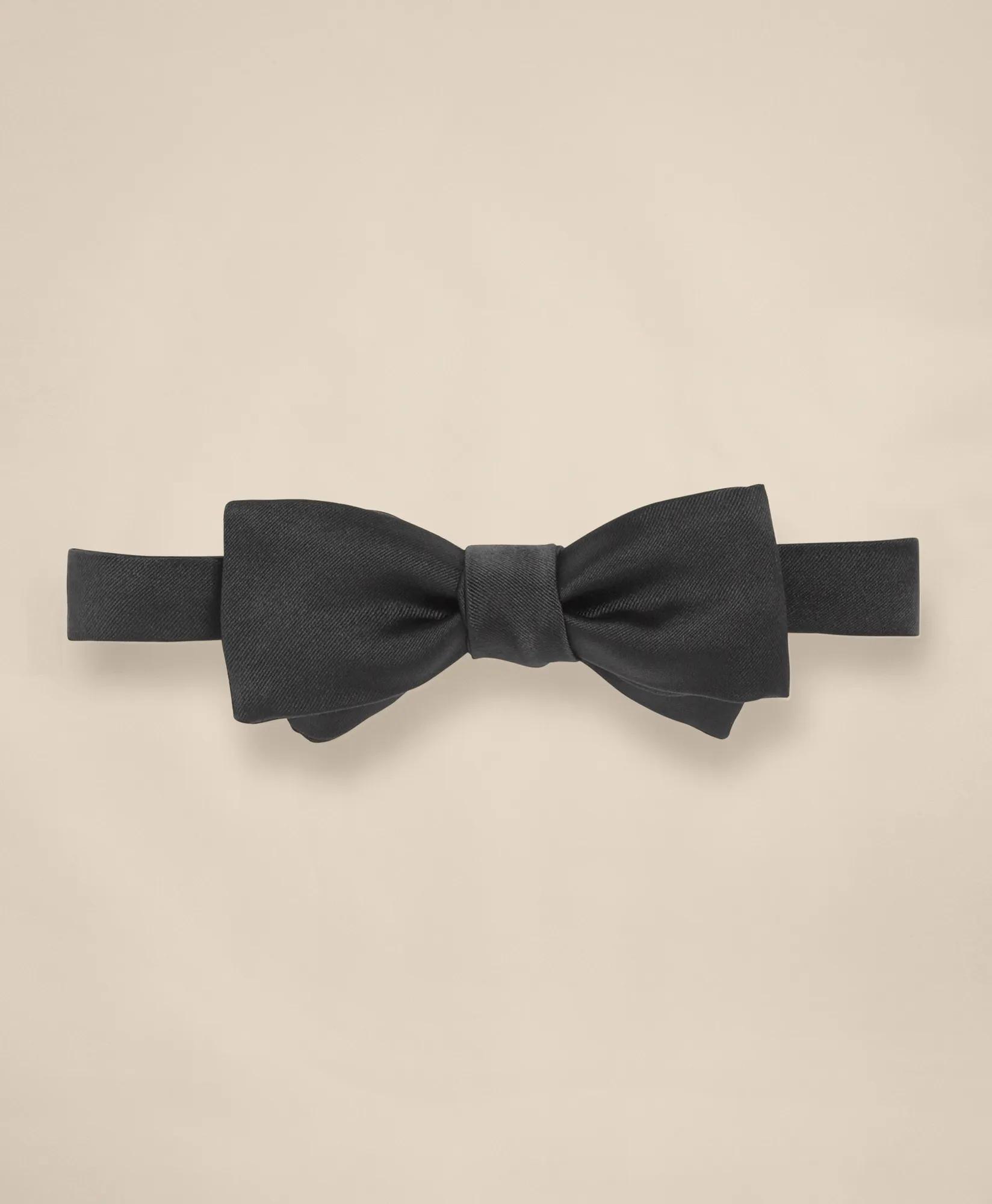 Formal Square End Satin Bow Tie, image 1