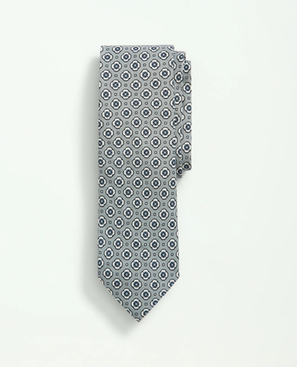 Silk Linen Jacquard Dot Tie