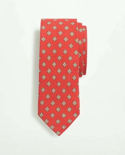 Cotton Silk Jacquard Flower Tie