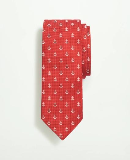 Silk Anchor Pattern Tie
