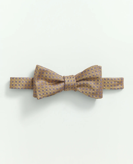 Silk Woven Mini Geo Pattern Bow Tie, image 1