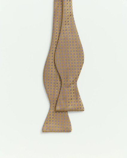 Silk Woven Mini Geo Pattern Bow Tie, image 2