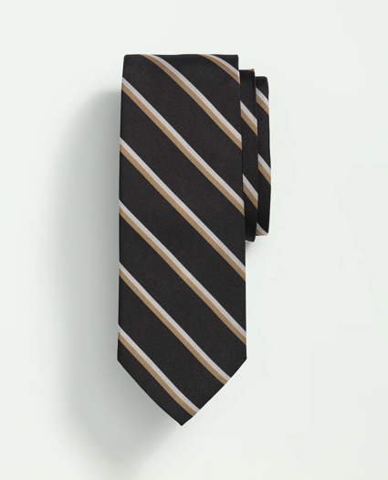 Silk Mini Rep Striped Tie