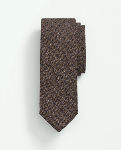 Silk Wool Flecked Dot Tie
