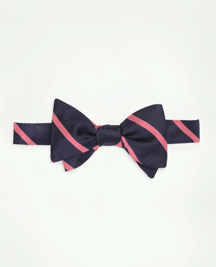 Silk BB#3 Rep Striped Bow Tie, image 1