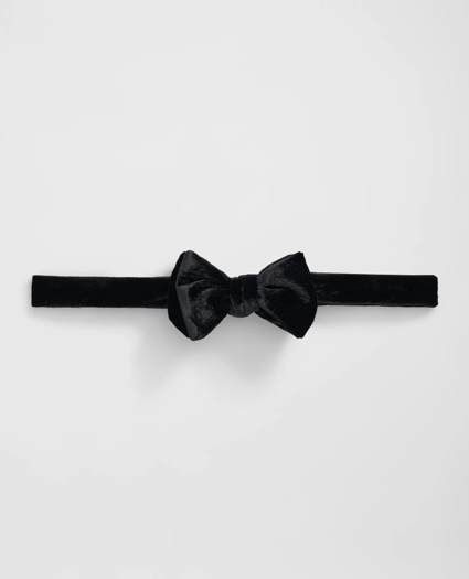 Formal Silk Blend Velvet Bow Tie, image 1