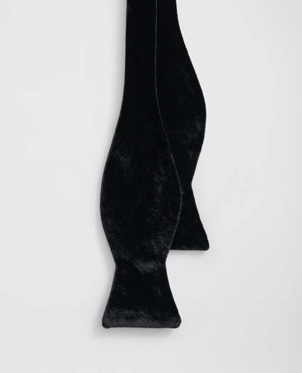 Formal Silk Blend Velvet Bow Tie, image 2
