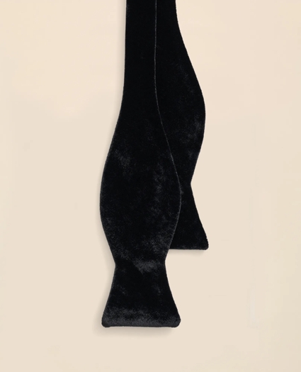 Formal Silk Blend Velvet Bow Tie, image 2