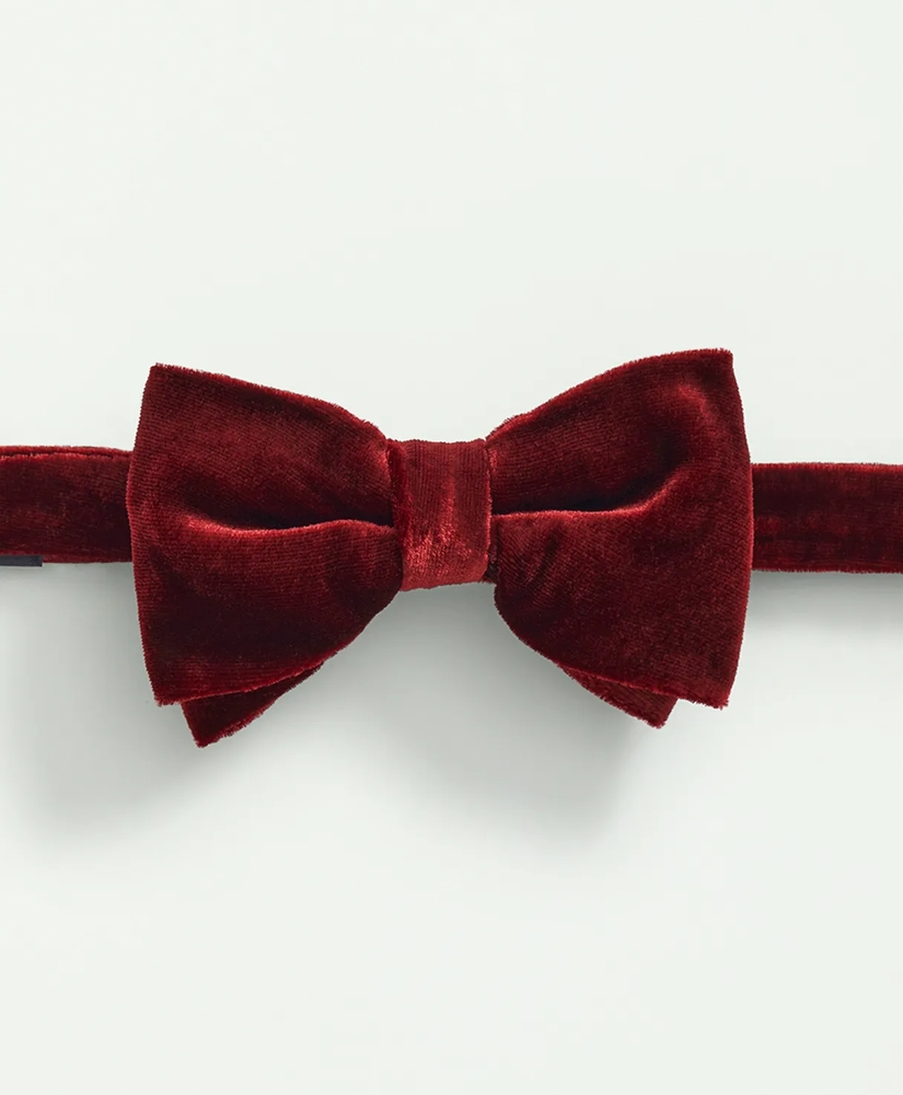 Formal Silk Blend Velvet Bow Tie, image 3