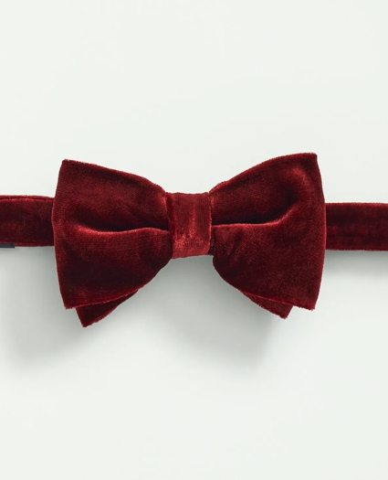 Formal Silk Blend Velvet Bow Tie, image 3