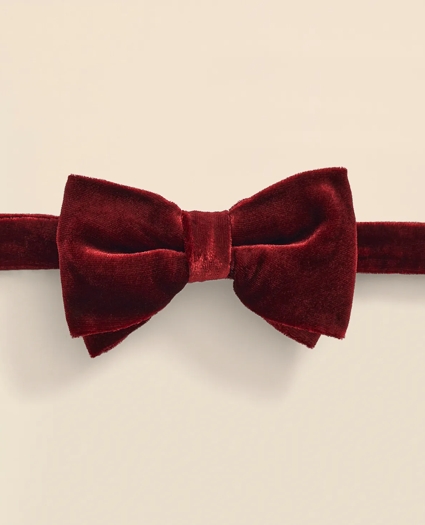 Formal Silk Blend Velvet Bow Tie, image 3