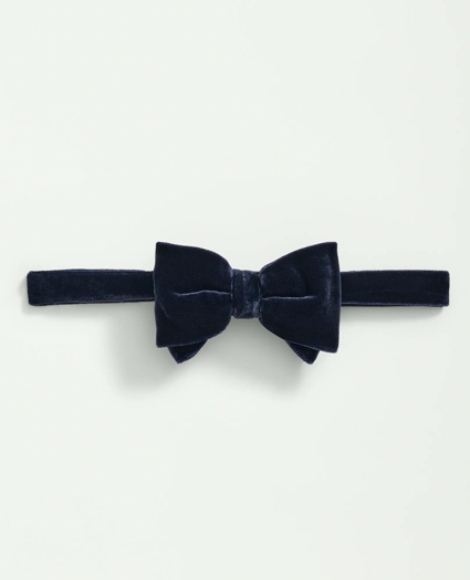 Formal Silk Blend Velvet Bow Tie, image 1