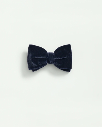 Formal Silk Blend Velvet Bow Tie, image 2