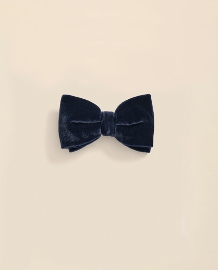 Formal Silk Blend Velvet Bow Tie, image 2