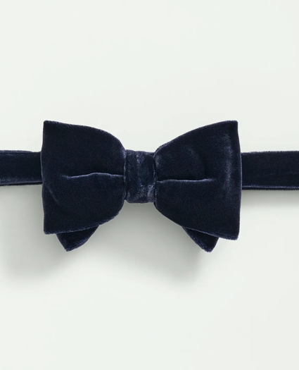 Formal Silk Blend Velvet Bow Tie, image 3