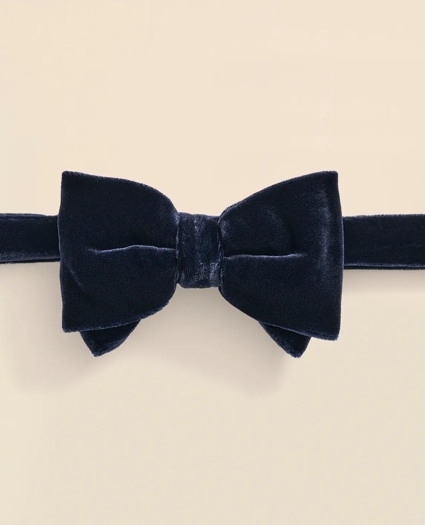 Formal Silk Blend Velvet Bow Tie, image 3