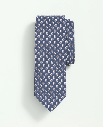 Silk Flower Print Tie