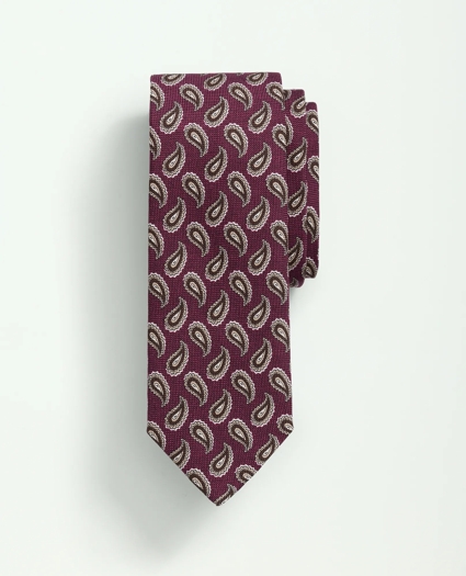 Silk Basketweave Pine Pattern Tie