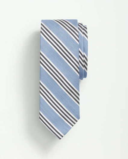 Silk Cotton Bold Triple Striped Tie