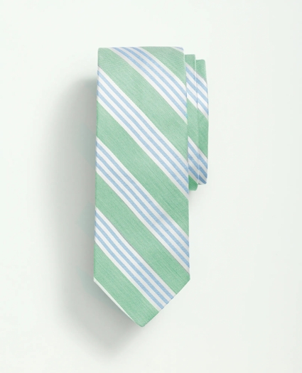 Silk Cotton Bold Triple Striped Tie