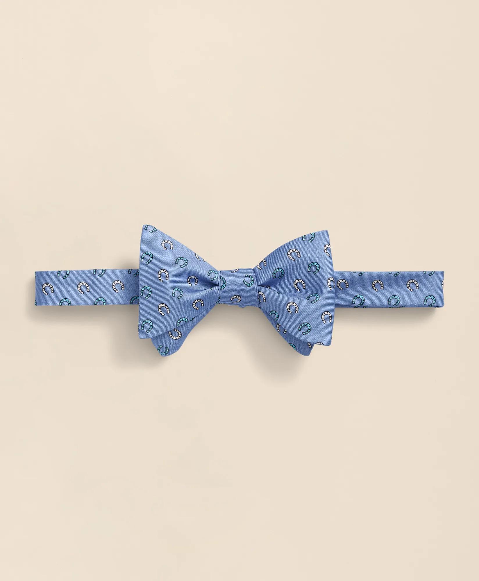 Silk Horseshoe Bow Tie, image 1
