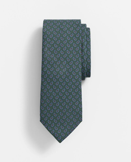 Silk Pine Print Tie