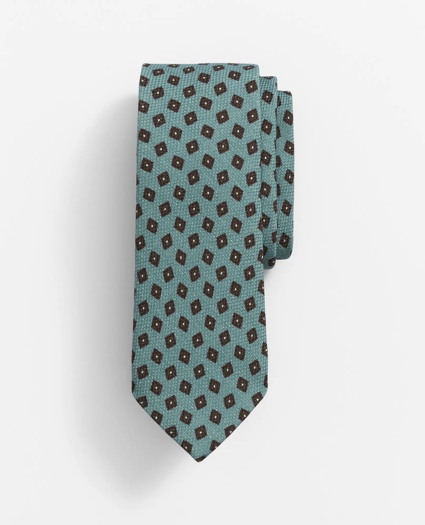 Wool and Silk Foulard Diamond Tie