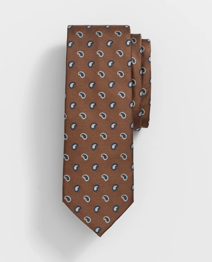 Silk Alternating Pine Paisley Tie