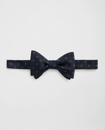 Silk Large-Dot Bow Tie, image 1