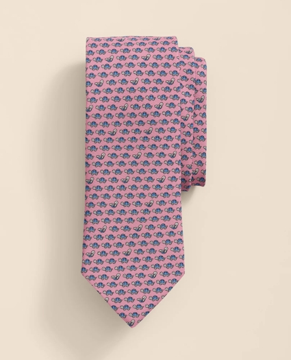Silk Turtle Motif Tie