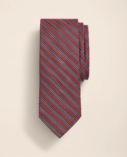 Silk-Linen Mini BB#2 Striped Tie