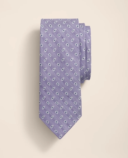 Silk-Linen Paisley Tie