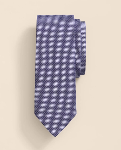 Silk Mini Check Tie
