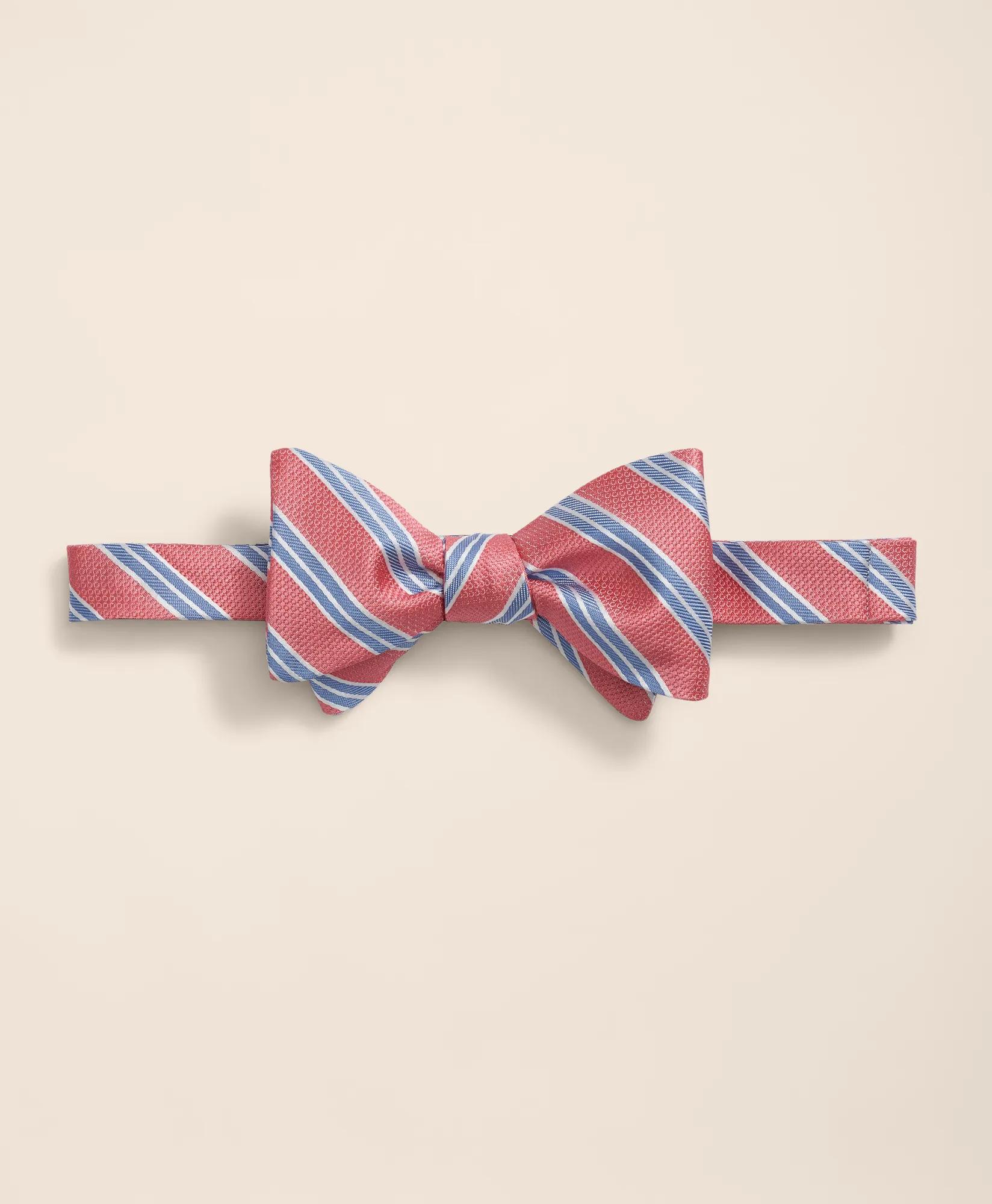 Silk BB#2 Stripe Bow Tie, image 1