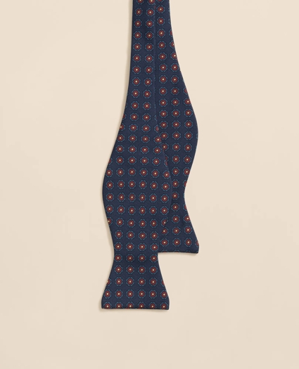 Floral Motif Silk Bow Tie, image 2