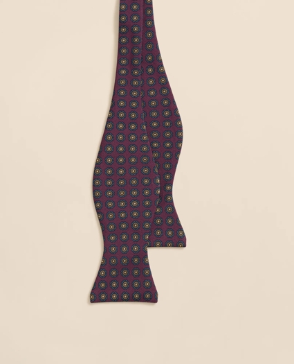 Floral Motif Silk Bow Tie, image 2