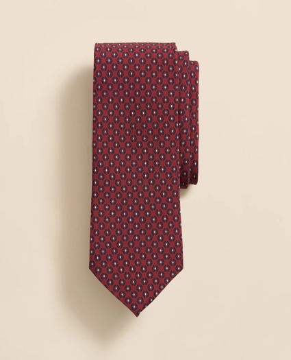 Silk Spaced Geometric Tie