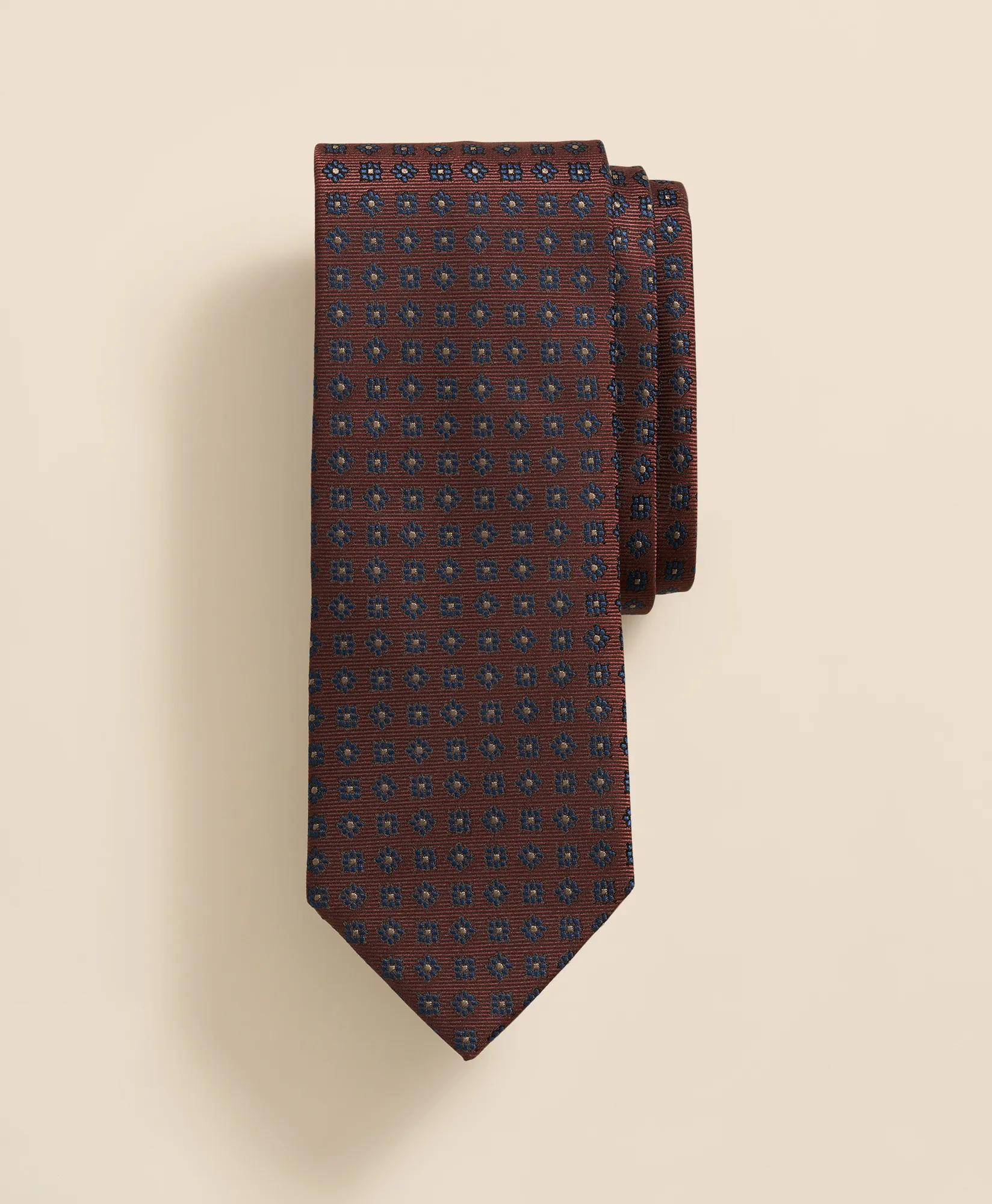 Silk Dot Flower Tie, image 1