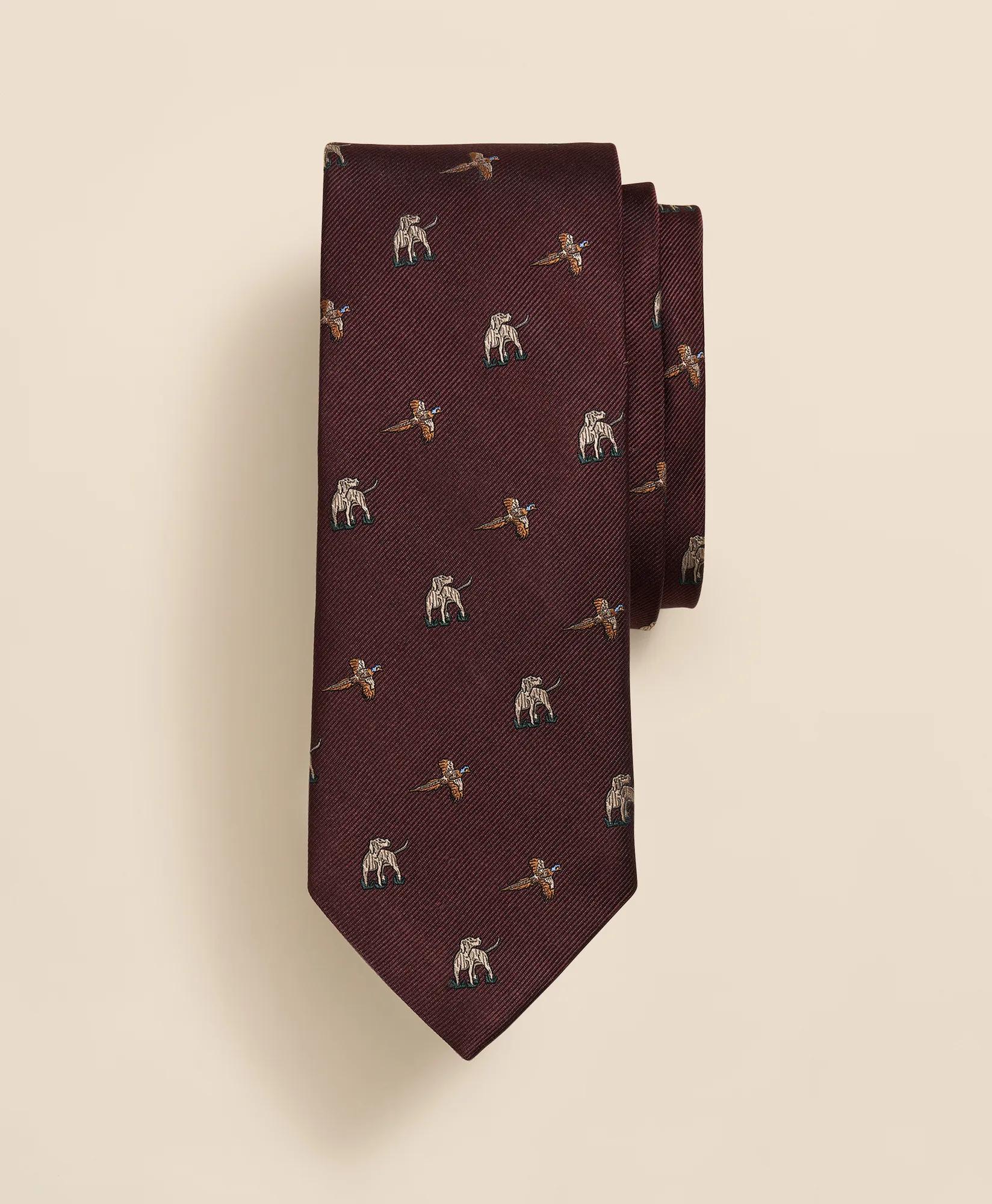 Silk Hound & Pheasant Tie, image 1