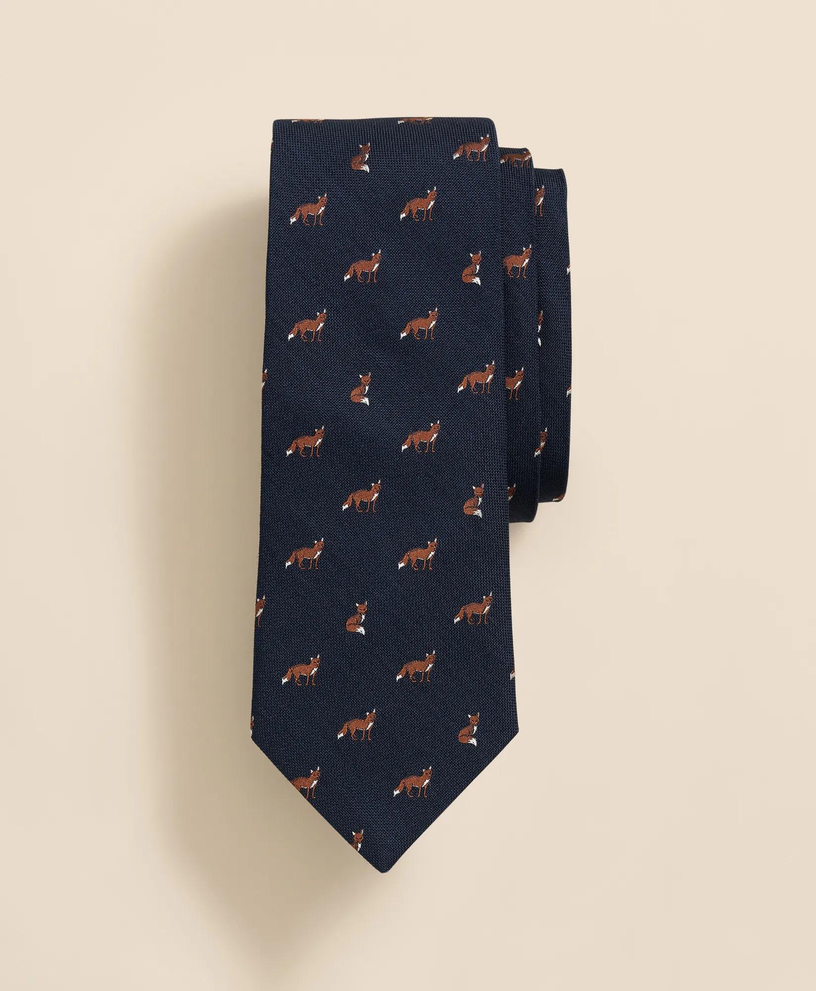 Wool-Silk Fox Tie, image 1