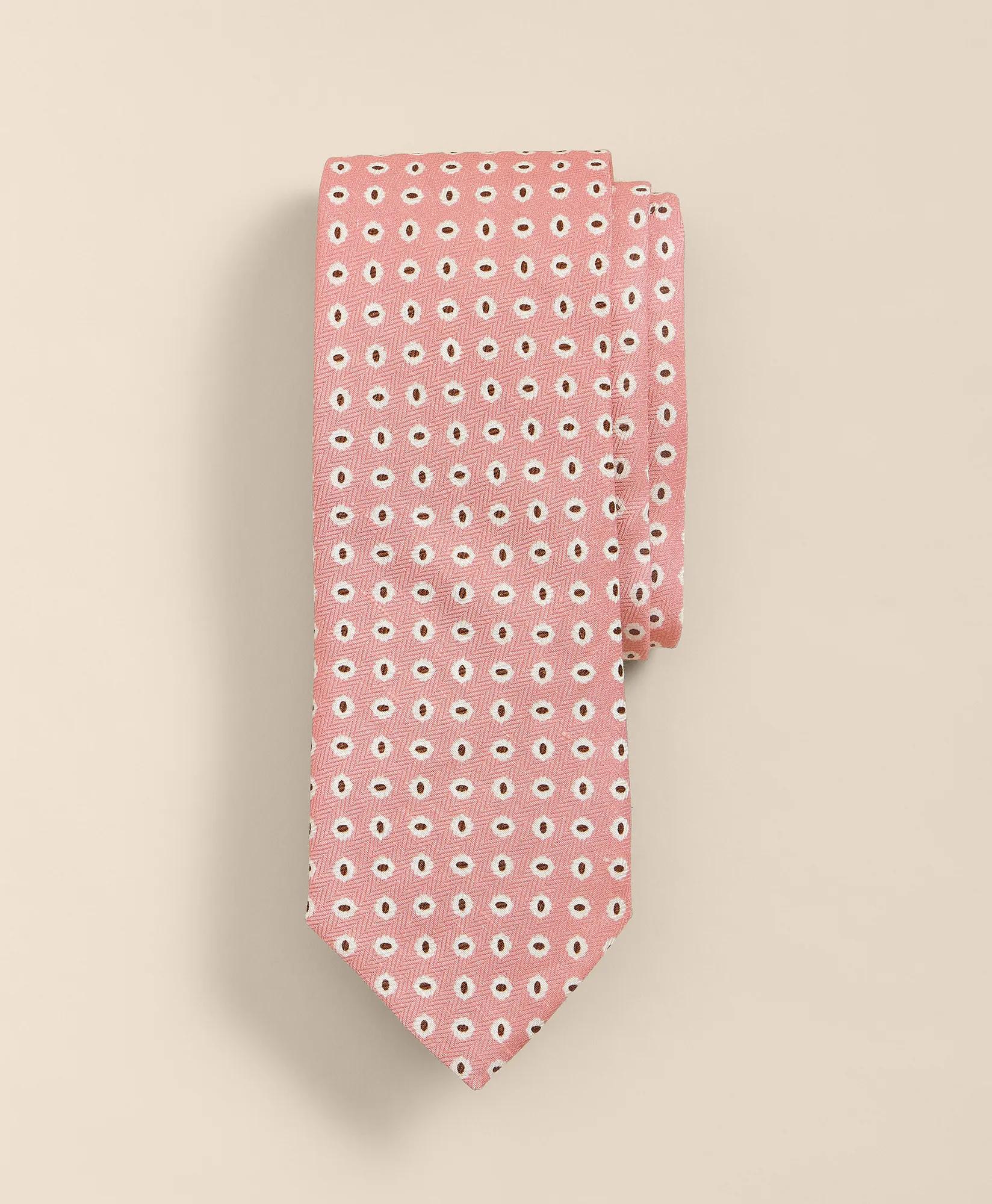 Silk Linen Flower Tie, image 1